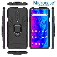Microcase OnePlus 7 Pro Batman Serisi Yüzük Standlı Armor Kılıf