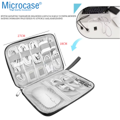 Microcase Çok Gözlü Kullanışlı Elde Taşıma Askılı Organizer Çanta - AL5101