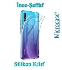 Huawei P30 Lite 0.2 mm İnce Silikon Kılıf + Tam Kaplayan Cam