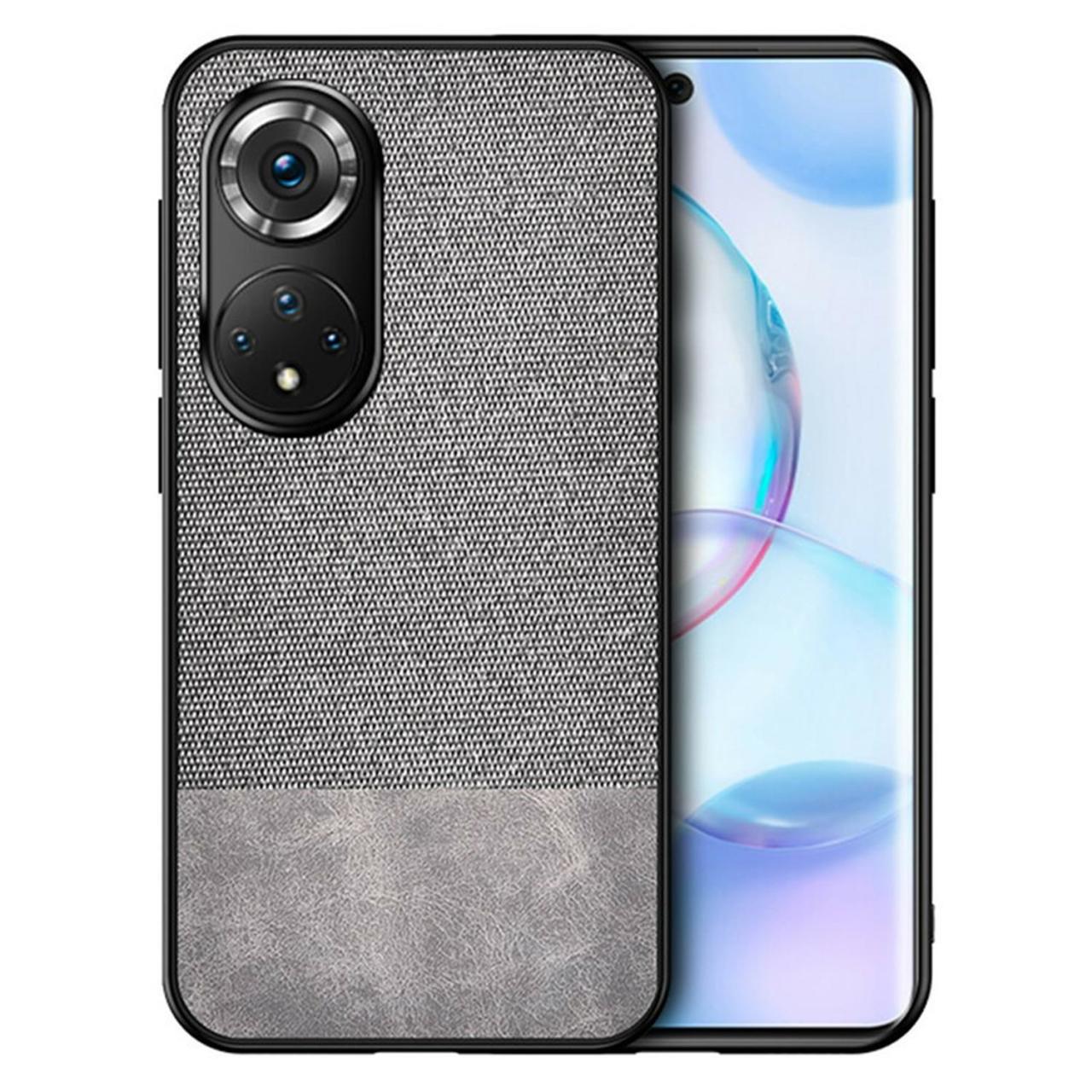 Microcase Honor 50 Fabrik Serisi Kumaş Desen Kılıf - Gri