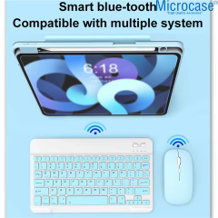 Microcase Tablet ve Telefonlar için Bluetooth Klavye ve Mouse Set - AL3476 Su Yeşili