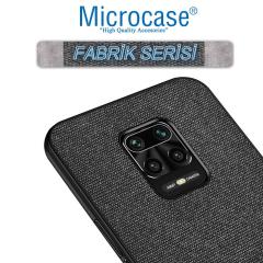 Microcase Xiaomi Redmi Note 10 Lite Fabrik Serisi Kumaş Desen Kılıf - Siyah