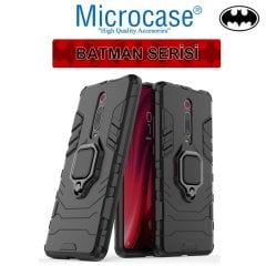 Microcase Xiaomi Mi 9T - Mi 9T Pro Batman Serisi Yüzük Standlı Armor
