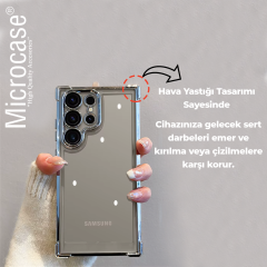 Microcase Samsung S23 Ultra Plating Serisi Kamera ve Köşe Korumalı Silikon Kılıf - AL5036