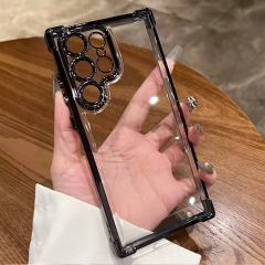 Microcase Samsung S23 Ultra Plating Serisi Kamera ve Köşe Korumalı Silikon Kılıf - AL5036
