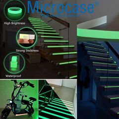 Microcase Karanlıkta Işık Veren 4 Metre Fosforlu Yeşil Şerit Bant-AL3878