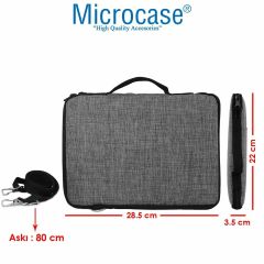 Microcase Samsung Galaxy Tab A9 SM-X110 8.7 inch Tablet   Tablet Çanta + Bluetooth Klavye + Mouse + Tablet Standı - AL8112