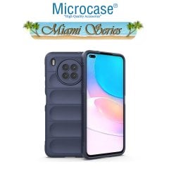 Microcase Huawei Nova 8i Miami Serisi Darbeye Dayanıklı Silikon Kılıf - Lacivert