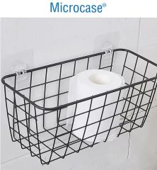 Microcase Güçlü Plastik  Yapışkanlı  Suya Dayanıklı  Banyo Mutfak Eşya Taşıma Raf Askısı 2 Adet -Şeffaf AL4269