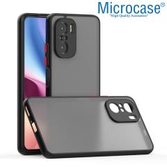 Microcase Xiaomi Redmi K40 London Serisi Darbeye Dayanıklı Kılıf - Buzlu Siyah