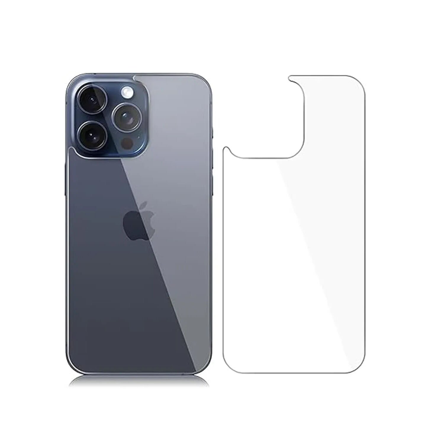 Microcase iPhone 15 Pro Arka Kapak için Tempered Glass Cam Koruma - AL3270