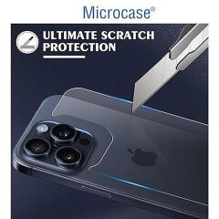 Microcase iPhone 15 Pro Arka Kapak için Tempered Glass Cam Koruma - AL3270