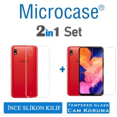 Samsung Galaxy A10 İnce 0.2 mm Silikon Kılıf + CAM (SEÇİN)