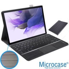 Microcase Samsung Galaxy Tab S7 FE SM-T733 12.4 inch Bluetooth Touchpad Klavye + Standlı Kılıf - BKK2