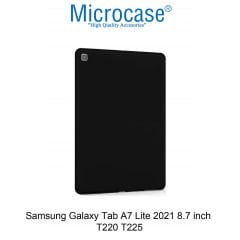 Microcase Samsung Galaxy Tab A7 Lite 2021 8.7 inch T220 T225 Tablet Silikon Kılıf - Siyah