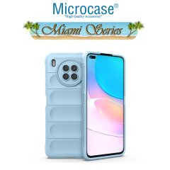 Microcase Huawei Nova 8i Miami Serisi Darbeye Dayanıklı Silikon Kılıf - Açık Mavi
