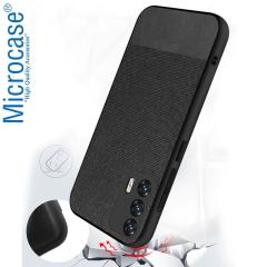 Microcase Realme GT 5G Fabrik Serisi Kumaş Desen Kılıf - Siyah
