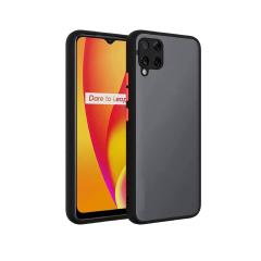 Microcase Samsung Galaxy M22 4G London Serisi Darbeye Dayanıklı Kılıf - Buzlu Siyah