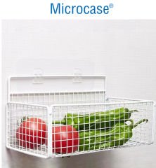 Microcase Güçlü Plastik  Yapışkanlı  Suya Dayanıklı  Çift Başlı  Banyo Mutfak Eşya Taşıma Raf Askılığı 1 Adet -Şeffaf AL4270