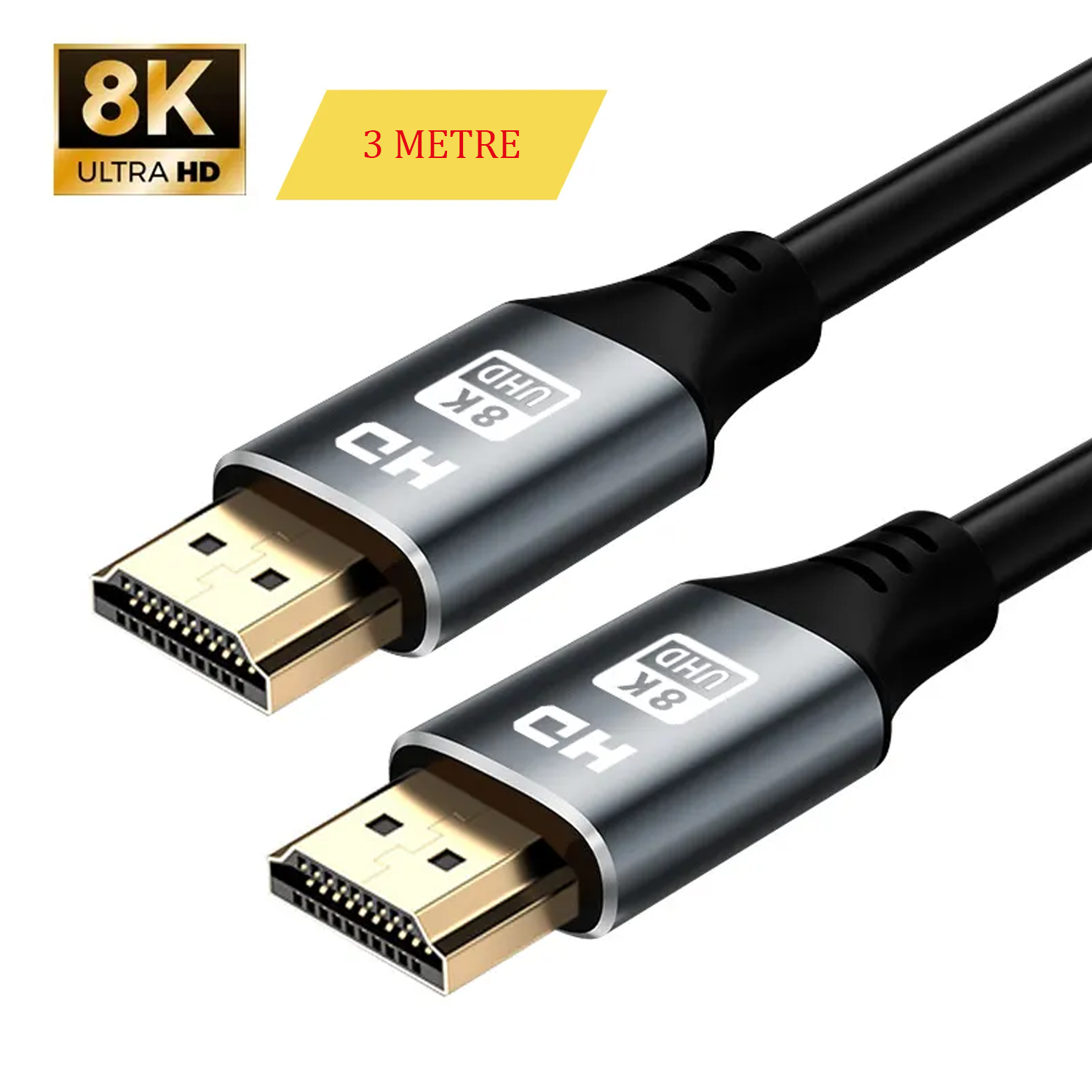 Microcase Ultra HD 8K Alüminyum Başlıklı HDMI To HDMI Kablo 3 Metre - AL5084