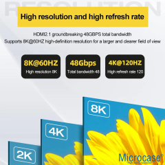 Microcase Ultra HD 8K Alüminyum Başlıklı HDMI To HDMI Kablo 3 Metre - AL5084