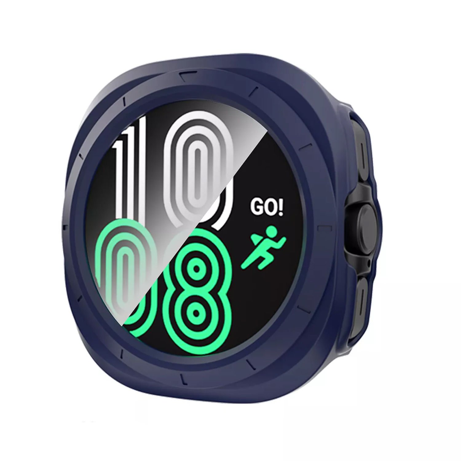 Microcase Samsung Galaxy Watch 7 Ultra   Ekran Korumalı Sert Rubber Kılıf - AL3173