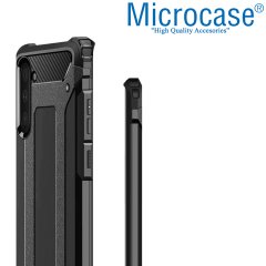 Microcase Samsung Galaxy Note 10  King Serisi Armor Perfect Koruma Kılıf Siyah