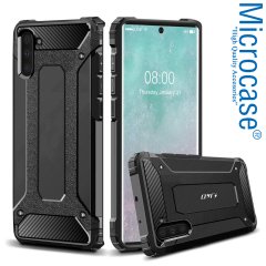 Microcase Samsung Galaxy Note 10  King Serisi Armor Perfect Koruma Kılıf Siyah