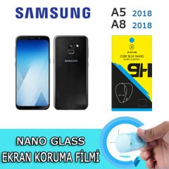 Samsung A8 2018 Uyumlu Nano Glass Ekran Koruma Filmi