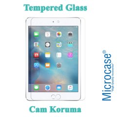 Microcase iPad Pro 9.7 Delüx Serisi Universal Standlı Deri Kılıf - Pembe + Tempered Glass Cam Koruma