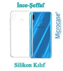 Samsung Galaxy A20 0.2 mm İnce Silikon Kılıf + Tam Kaplayan Cam