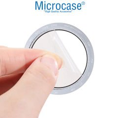 Microcase Honor Watch Magic 2 46 mm Numerik Tam Kaplayan Kavisli Ekran Koruyucu 3D Pet Film - Siyah
