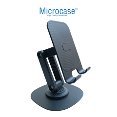 Microcase S118 360 Dönerli Universal Katlanabilir Masaüstü Sert Plastik Telefon Tutucu Stand - AL4321