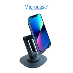 Microcase S118 360 Dönerli Universal Katlanabilir Masaüstü Sert Plastik Telefon Tutucu Stand - AL4321