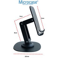 Microcase S118 360 Dönerli Universal Katlanabilir Masaüstü Sert Plastik Telefon Tutucu Stand - AL4321