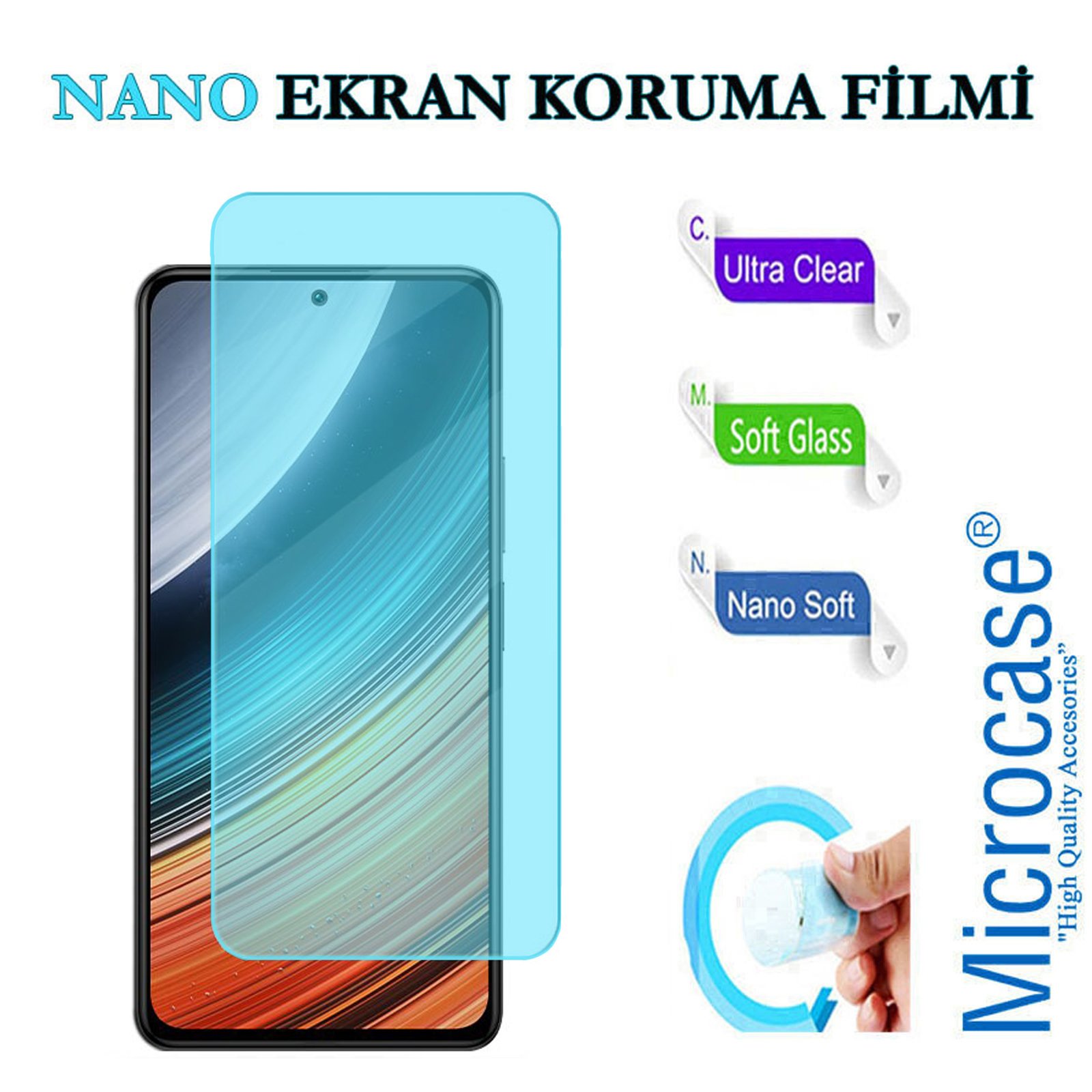 Microcase Xiaomi Poco F4 Nano Esnek Ekran Koruma Filmi