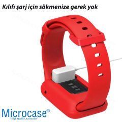 Microcase Xiaomi Mi Band 7 Pro Önü Açık Mat Silikon Kılıf - AL3172