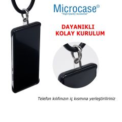 Microcase  Telefon  İp Askılıklar için Plastik   Tutacak Bağlantı Parçası Şeffaf-AL4831 10 Adet