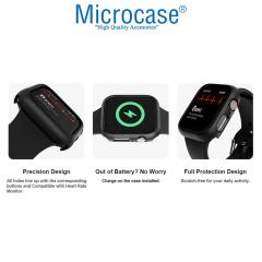 Microcase Apple Watch 7 45 mm Önü Açık Sert Plastik Kılıf - Şeftali KN03