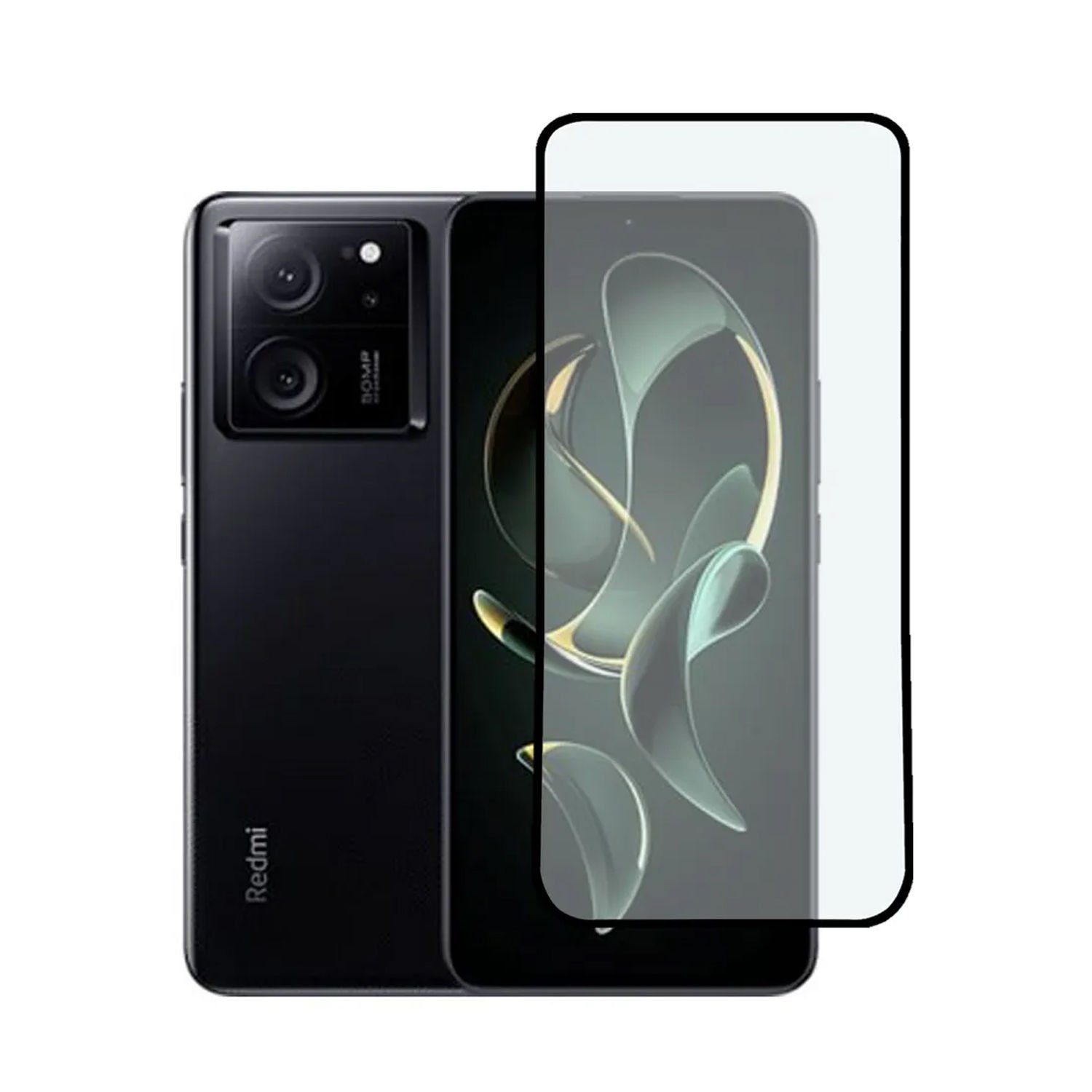 Microcase Xiaomi Redmi K60 Ultra 6.67 inch Tam Kaplayan Çerçeveli Tempered Ekran Koruyucu - Siyah AL3276