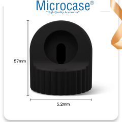 Microcase Apple Watch Bütün Serileri ile uyumlu Silikon Şarj Standı - AL4995