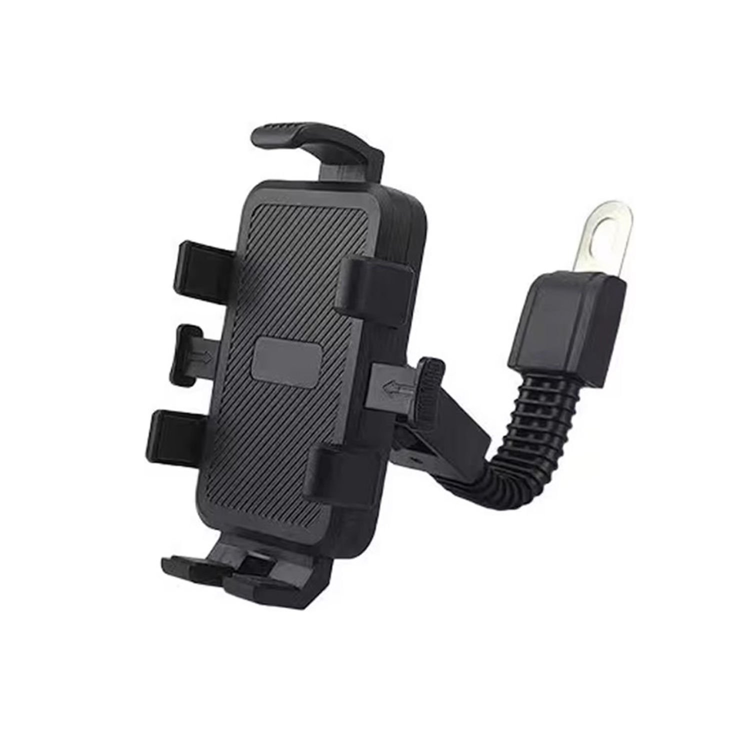 Microcase ZR661 360 Derece Döner Bisiklet Scooter Motor Aynadan Telefon Tutucu AL4574 Siyah