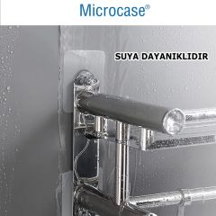 Microcase Güçlü Plastik  Yapışkanlı    6mm Hanger  Vidalı Eşya Ürün  Raf Tutucu  Askılık 5 Adet -Şeffaf AL4263