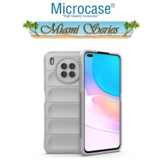 Microcase Honor 50 Lite Miami Serisi Darbeye Dayanıklı Silikon Kılıf - Açık Gri