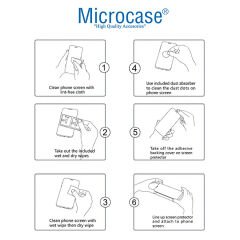 Microcase Google Pixel 8 Pro Tam Kaplayan Çerçeveli Tempered Ekran Koruyucu - Siyah AL3276