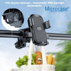 Microcase YC-D2 360 Derece Döner Bisiklet Motorsiklet Atv Scooter Gidon Telefon Tutucu Tutacağı AL4577