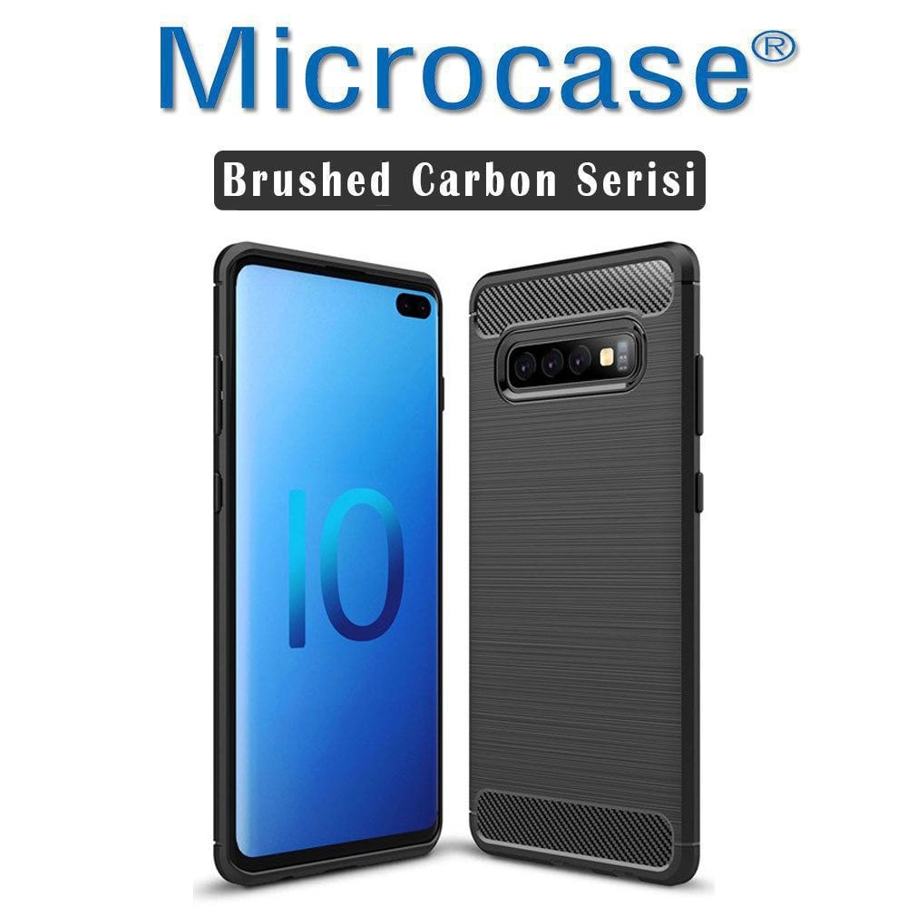 Microcase Samsung Galaxy S10 Plus Brushed Silikon Kılıf