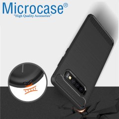 Microcase Samsung Galaxy S10 Plus Brushed Silikon Kılıf