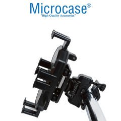 Microcase ZR727 360 Derece Döner Bisiklet Motorsiklet Atv Scooter Gidon Telefon Tutucu Tutacağı AL4578