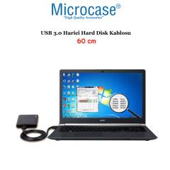 Microcase USB 3.0 Harici HDD Hard Disk Kablosu 60 cm Siyah AL2825